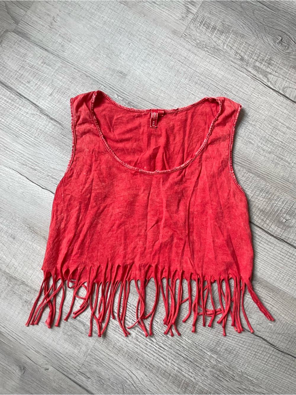 100% Cotton Fringed Tank Top
